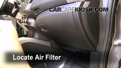 2010 Mitsubishi Outlander ES 2.4L 4 Cyl. Filtro de aire (interior)