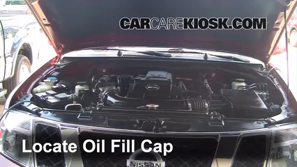 2010 Nissan Pathfinder SE 4.0L V6 Oil Add Oil