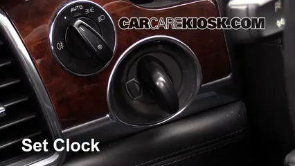 2010 Porsche Panamera 4S 4.8L V8 Horloge Régler l'horloge
