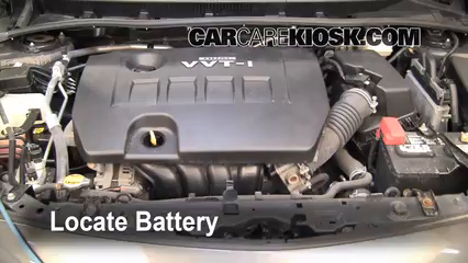 2010 Toyota Corolla S 1.8L 4 Cyl. Battery Clean Battery & Terminals