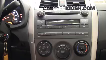 2010 Toyota Corolla S 1.8L 4 Cyl. Reloj Fijar hora de reloj