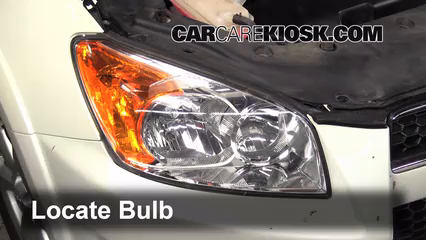2010 Toyota RAV4 Limited 3.5L V6 Lights Headlight (replace bulb)