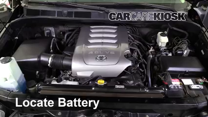 2010 Toyota Tundra SR5 4.6L V8 Extended Crew Cab Pickup Battery Replace