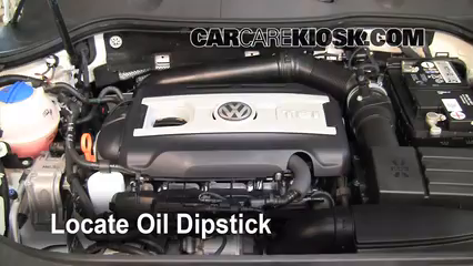 2010 Volkswagen Passat Komfort 2.0L 4 Cyl. Turbo Wagon Oil Check Oil Level