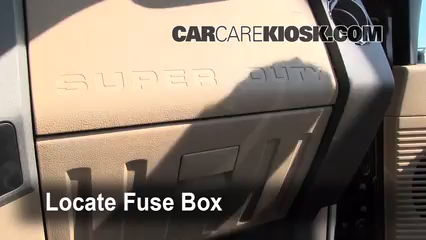 Interior Fuse Box Location 2008 2016 Ford F 250 Super Duty 2011