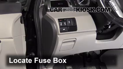 Interior Fuse Box Location 2011 2017 Honda Odyssey 2011