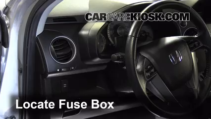 Interior Fuse Box Location 2009 2015 Honda Pilot 2012