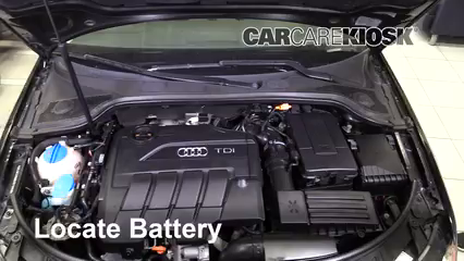 2011 Audi A3 TDI 2.0L 4 Cyl. Turbo Diesel Batterie Nettoyer la batterie et les cosses
