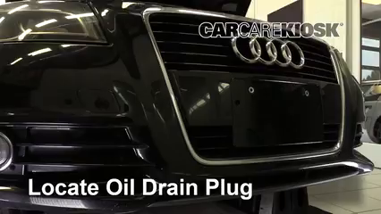 2011 Audi A3 TDI 2.0L 4 Cyl. Turbo Diesel Huile Changer l'huile et le filtre à huile