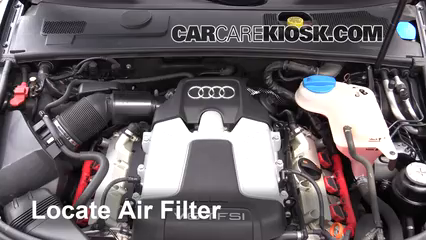 2011 Audi A6 Quattro 3.0L V6 Supercharged Filtro de aire (motor)