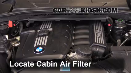 2011 BMW 128i 3.0L 6 Cyl. Coupe Filtro de aire (interior) Control
