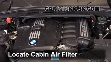 Cabin Air Filter Replacement: 2011 BMW 128i 3.0L 6 Cyl. Coupe