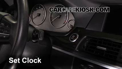 2011 BMW 535i 3.0L 6 Cyl. Turbo Reloj Fijar hora de reloj