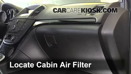 2011 Buick Regal CXL 2.0L 4 Cyl. Turbo FlexFuel Filtro de aire (interior) Cambio