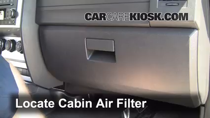 2011 Dodge Nitro Heat 3.7L V6 Filtro de aire (interior)