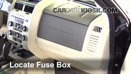 Interior Fuse Box Location: 2005-2012 Ford Escape - 2011 Ford Escape