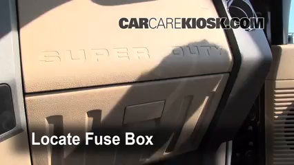 Interior Fuse Box Location: 2008-2016 Ford F-250 Super Duty - 2011 Ford