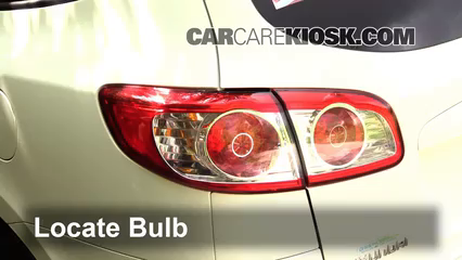 2011 Hyundai Santa Fe GLS 2.4L 4 Cyl. Lights Tail Light (replace bulb)
