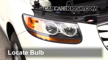 2011 Hyundai Santa Fe GLS 2.4L 4 Cyl. Lights Parking Light (replace bulb)