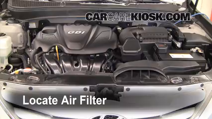 2011 Hyundai Sonata GLS 2.4L 4 Cyl. Filtro de aire (motor)