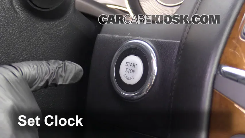 Infinity Cars Clock How to Set the Clock / Change Time on a 2011 Infiniti QX56 5.6L V8