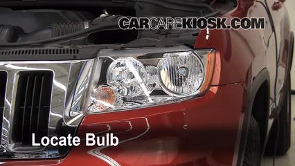 2011 Jeep Grand Cherokee Laredo 3.6L V6 Lights Headlight (replace bulb)