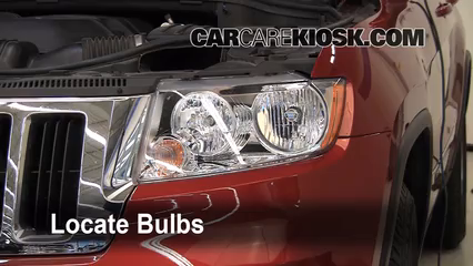 2011 Jeep Grand Cherokee Laredo 3.6L V6 Lights Daytime Running Light (replace bulb)