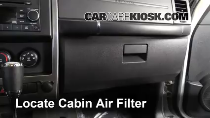 Cabin Air Filter Replacement: 2011 Jeep Liberty Sport  V6