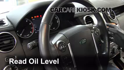 2011 Land Rover LR4 HSE 5.0L V8 Aceite Controlar nivel de aceite