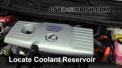 2011 Lexus CT200h 1.8L 4 Cyl. Refrigerante (anticongelante) Agregar refrigerante