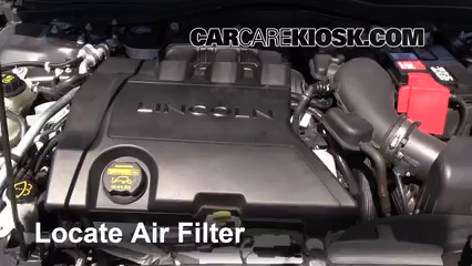 2011 Lincoln MKZ 3.5L V6 Filtro de aire (motor) Cambio
