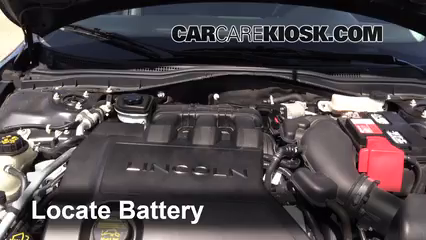 2011 Lincoln MKZ 3.5L V6 Batería Limpiar batería y terminales