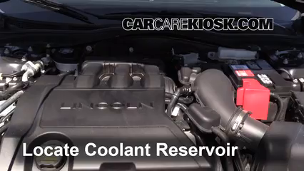 2011 Lincoln MKZ 3.5L V6 Refrigerante (anticongelante) Controlar nivel de líquido
