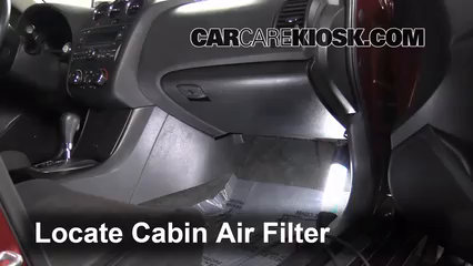 Cabin Air Filter Replacement: 2011 Nissan Altima SR 3.5L V6 Sedan