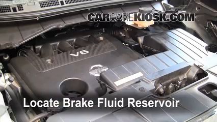 2011 Nissan Quest SL 3.5L V6 Brake Fluid Check Fluid Level