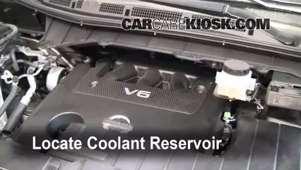 2011 Nissan Quest SL 3.5L V6 Refrigerante (anticongelante) Cambiar refrigerante