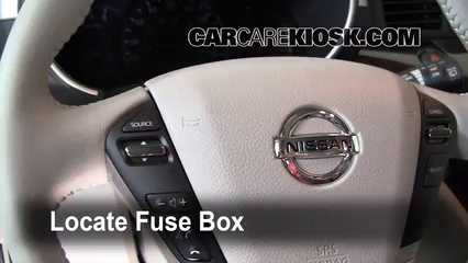 2011 Nissan Quest SL 3.5L V6 Fusible (interior) Cambio