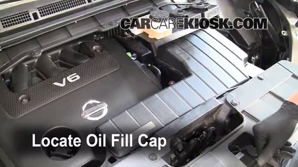 2011 Nissan Quest SL 3.5L V6 Aceite Agregar aceite