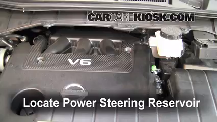 2011 Nissan Quest SL 3.5L V6 Power Steering Fluid Check Fluid Level