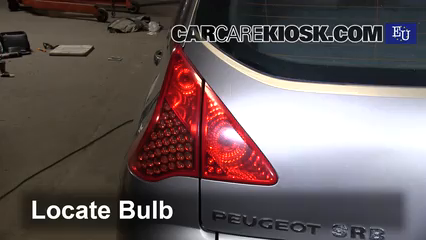 2011 Peugeot 3008 HDi Sport 1.6L 4 Cyl. Turbo Diesel Lights Turn Signal - Rear (replace bulb)