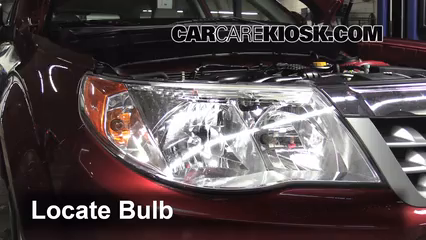2011 Subaru Forester X 2.5L 4 Cyl. Luces Luz de estacionamiento (reemplazar foco)