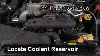 2011 Subaru Impreza 2.5i Premium 2.5L 4 Cyl. Wagon Coolant (Antifreeze) Check Coolant Level