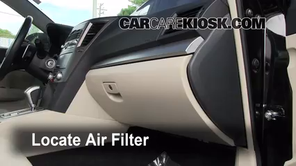 2011 Subaru Legacy 2.5i Premium 2.5L 4 Cyl. Filtro de aire (interior) Cambio