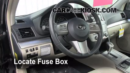 2011 Subaru Legacy 2.5i Premium 2.5L 4 Cyl. Fuse (Interior) Replace