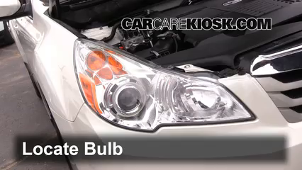 2011 Subaru Outback 3.6R Limited 3.6L 6 Cyl. Éclairage Feux de route (remplacer l'ampoule)