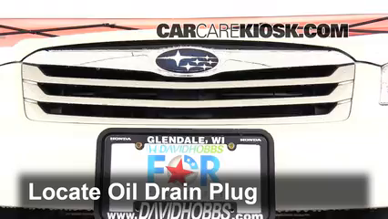 2011 Subaru Outback 3.6R Limited 3.6L 6 Cyl. Huile Changer l'huile et le filtre à huile