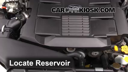 2011 Subaru Outback 3.6R Limited 3.6L 6 Cyl. Líquido limpiaparabrisas Controlar nivel de líquido