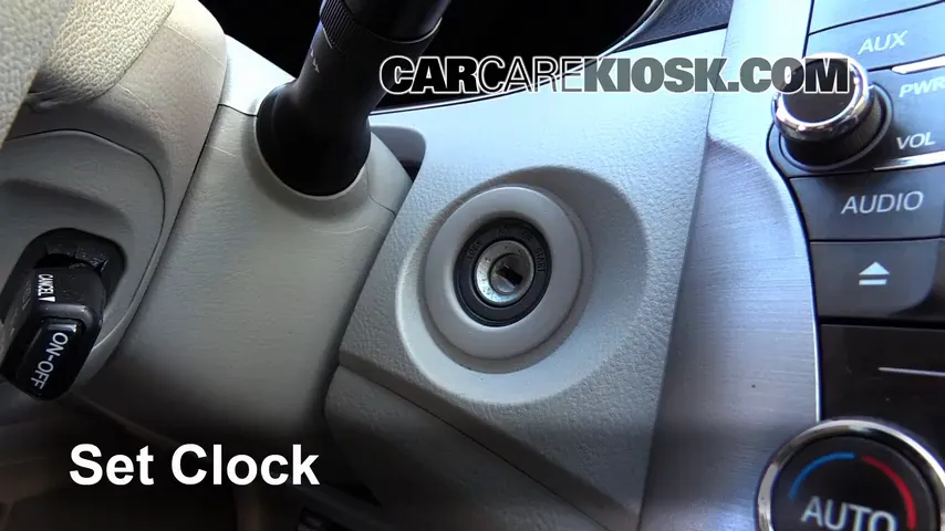 How to Set the Clock / Change Time on a 2011 Toyota Avalon 3.5L V6