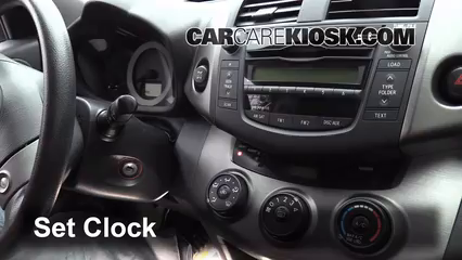 2011 Toyota RAV4 Sport 2.5L 4 Cyl. Horloge Régler l'horloge