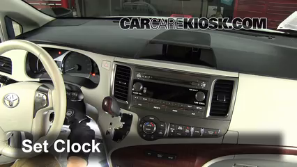2011 Toyota Sienna XLE 3.5L V6 Clock
